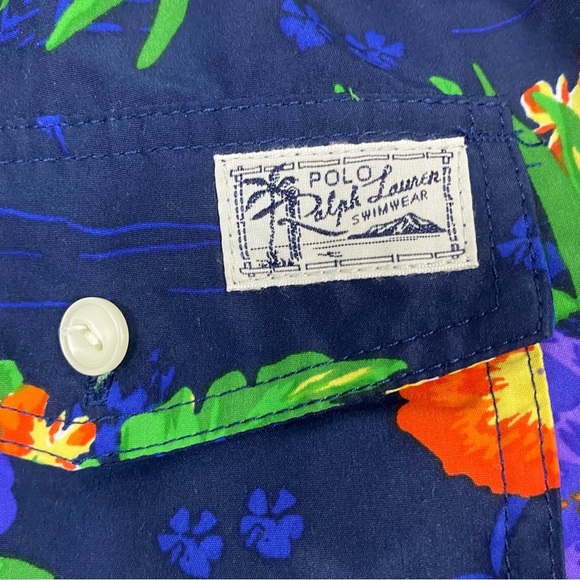 POLO Ralph Lauren Caribbean Floral Print Traveler Swim Short - Picture 5 of 10